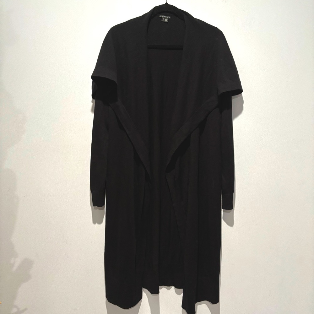 Theory Women's Black long‎ Cardigan